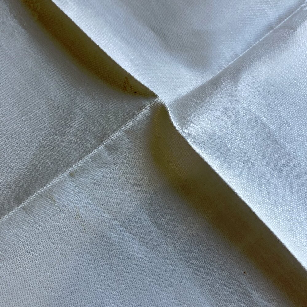 Irish linen damask vintage napkins set of four silver shade - Picture 5 of 9